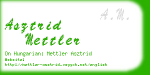 asztrid mettler business card